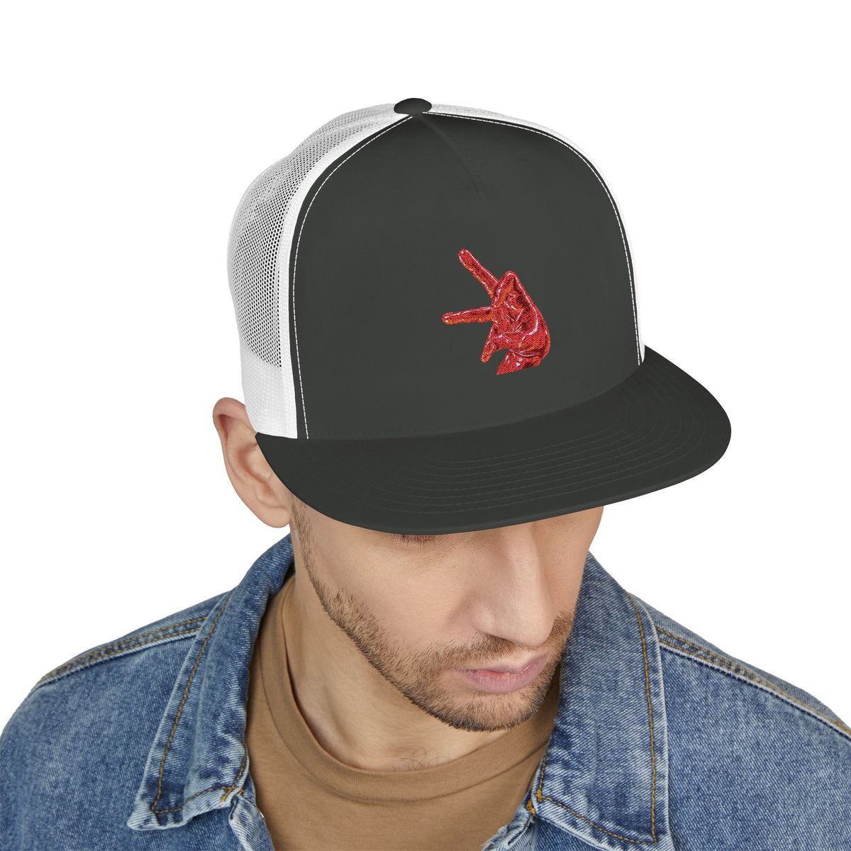 5 Panel Trucker Cap-BLOOD MONEY HAND LOGO-SCUMMIEBEARZ™️