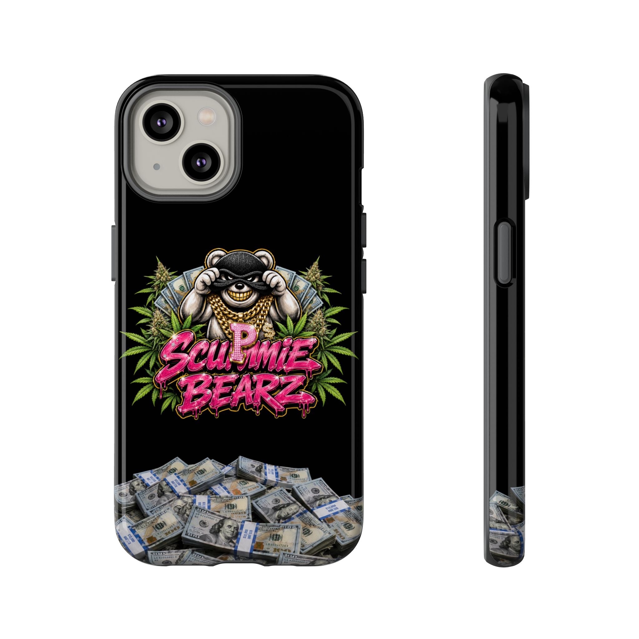 SCUMMIEBEARZ P.M.W. (P***y Money Weed) Logo Tough Cases