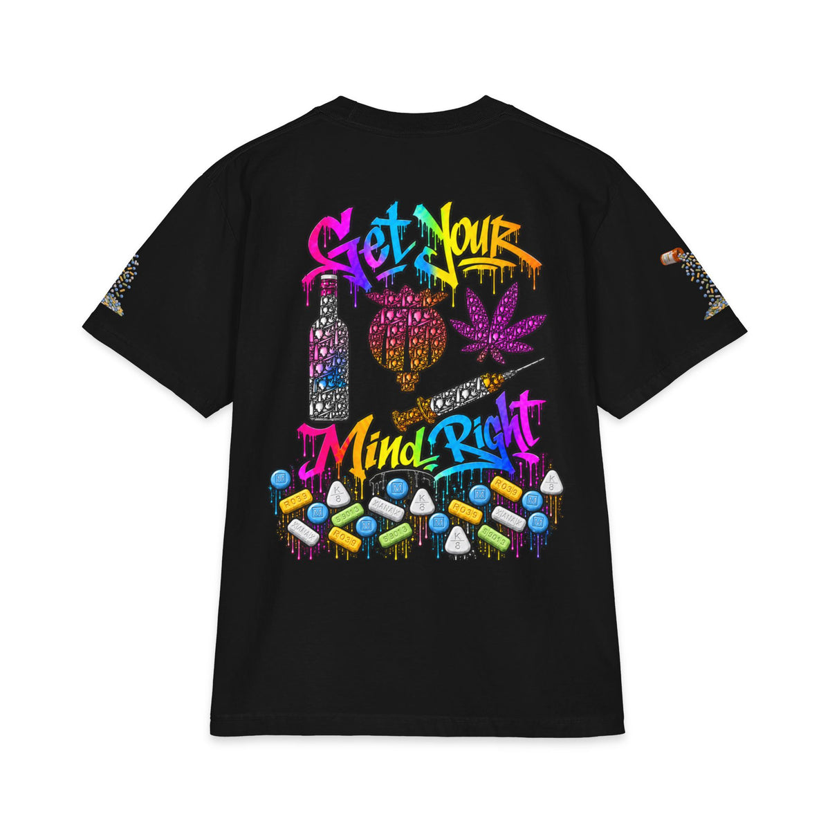 Get Your Mind Right — Multicolor Remix | SCUMMIEBEARZ™ Shaka Wear Heavyweight Tee