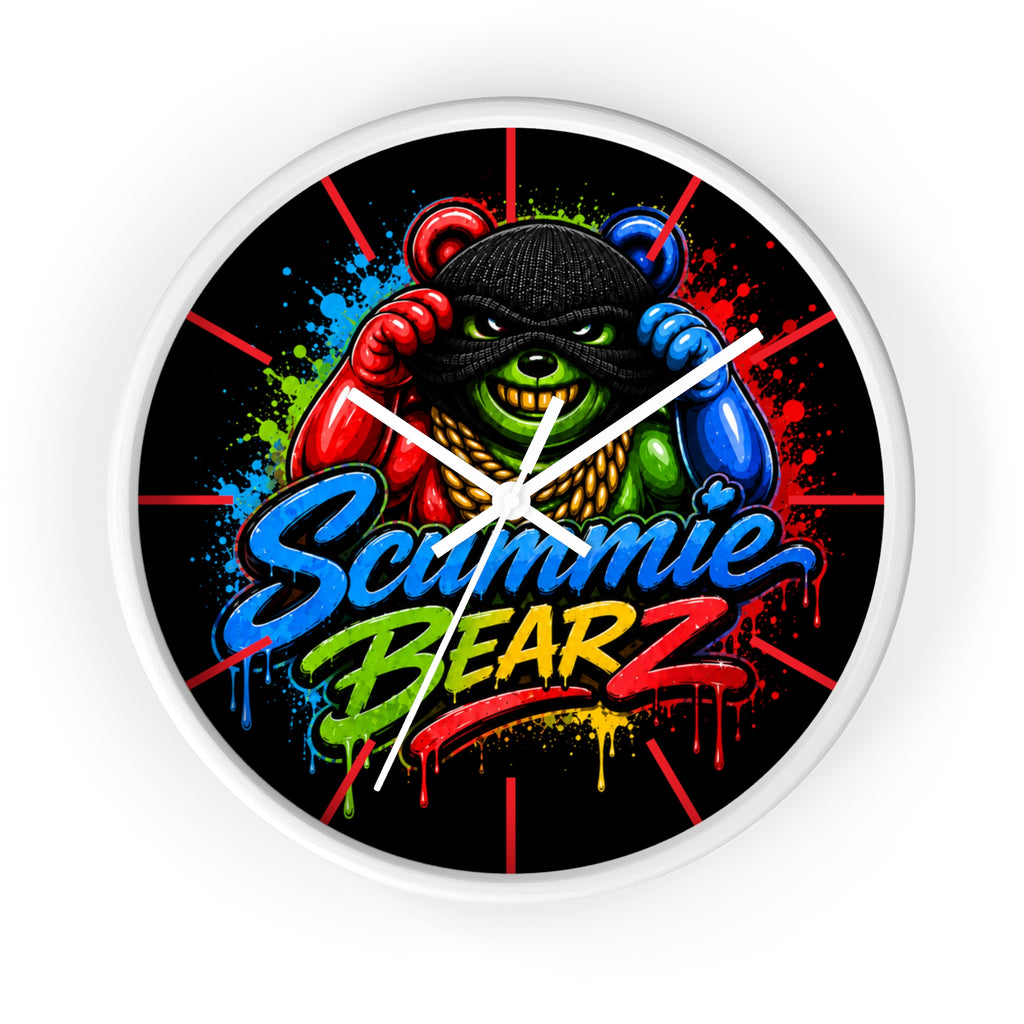 Wall Clock-RAINBOW MASK LOGO-SCUMMIEBEARZ™️
