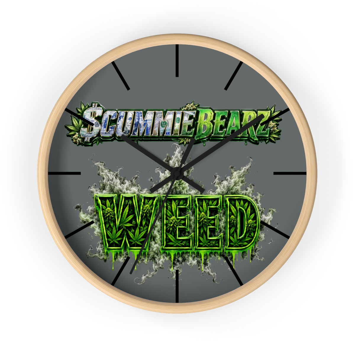 Wall Clock-weed -SCUMMIEBEARZ™️