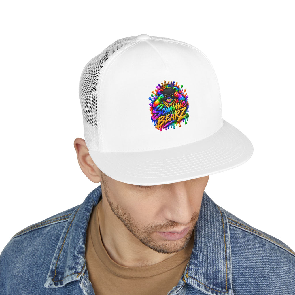 5 Panel Trucker Cap-RAINBOW MASK LOGO-SCUMMIEBEARZ™