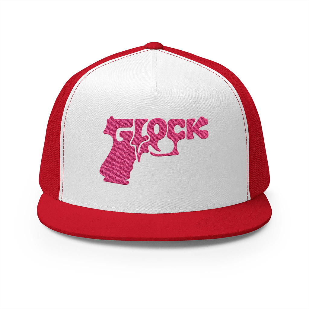 5 Panel Trucker Cap-PINK GLOCK LOGO-SCUMMIEBEARZ™️