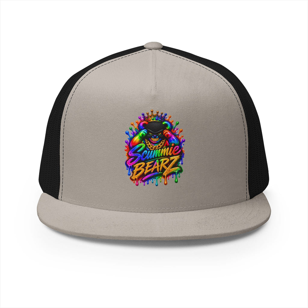 5 Panel Trucker Cap-RAINBOW MASK LOGO-SCUMMIEBEARZ™