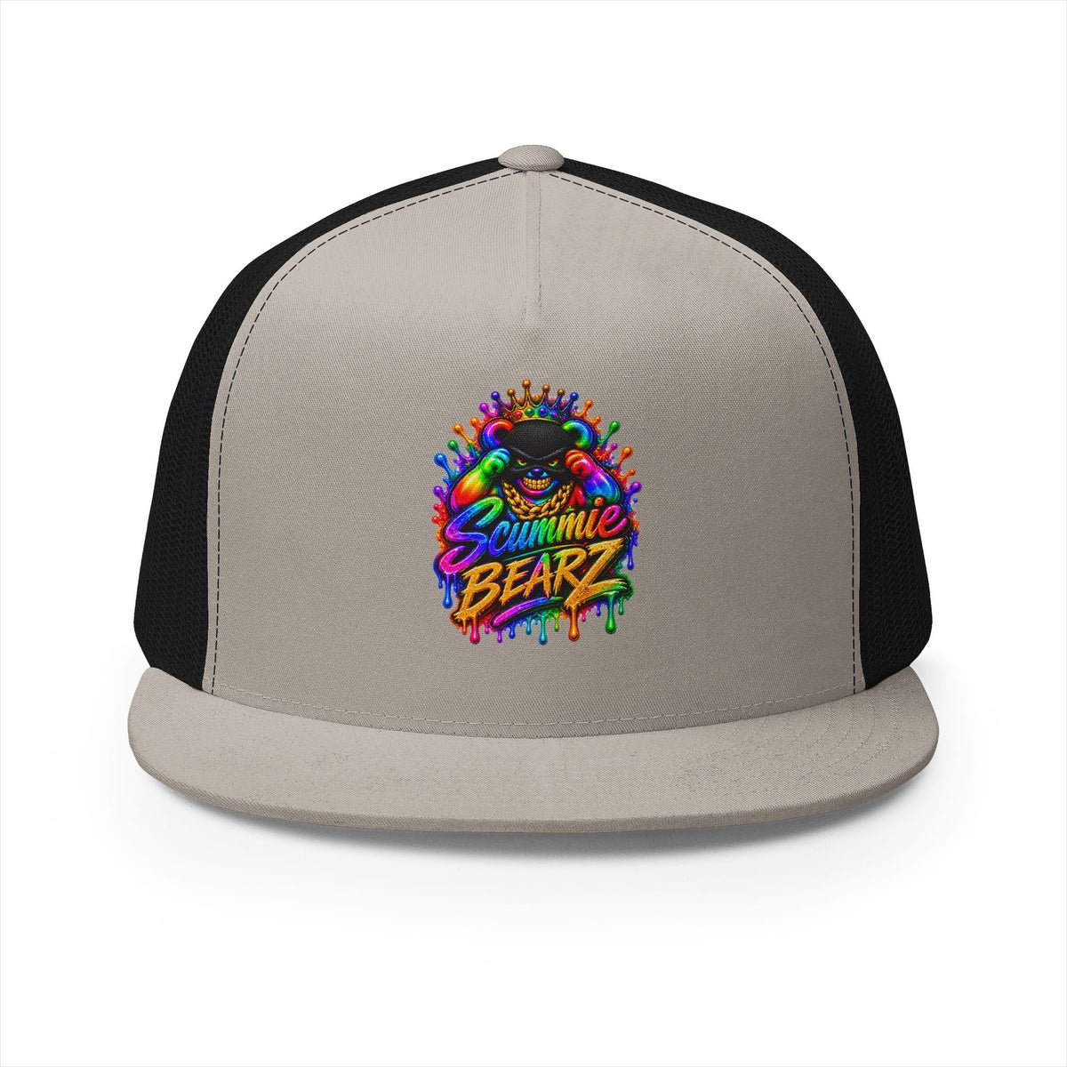 5 Panel Trucker Cap-RAINBOW MASK LOGO-SCUMMIEBEARZ™