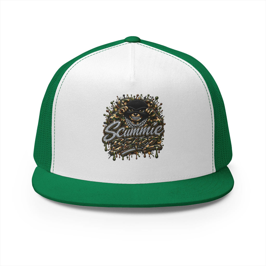 5 Panel Trucker CAP-CAMOUFLAGE MASK LOGO-SCUMMIEBEARZ™