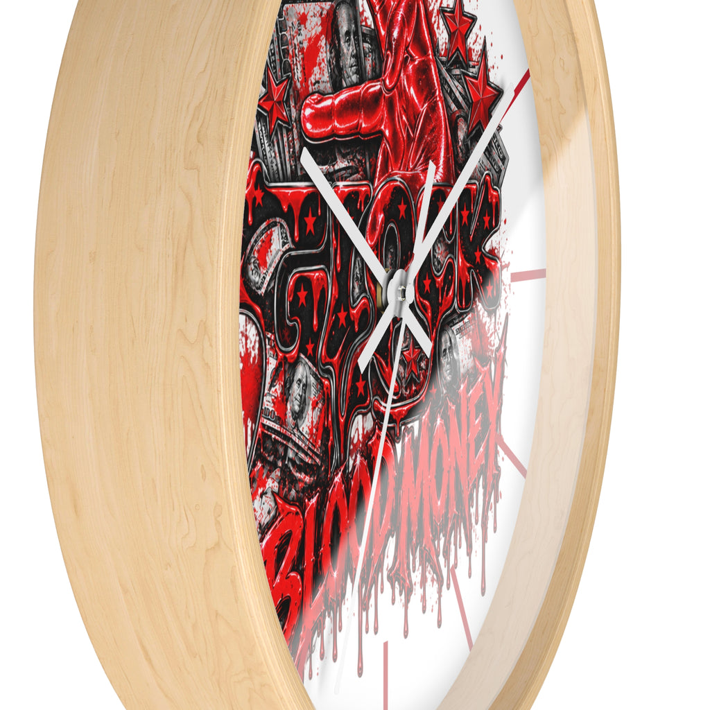 Wall Clock-Blood Money Glock-SCUMMIEBEARZ™️