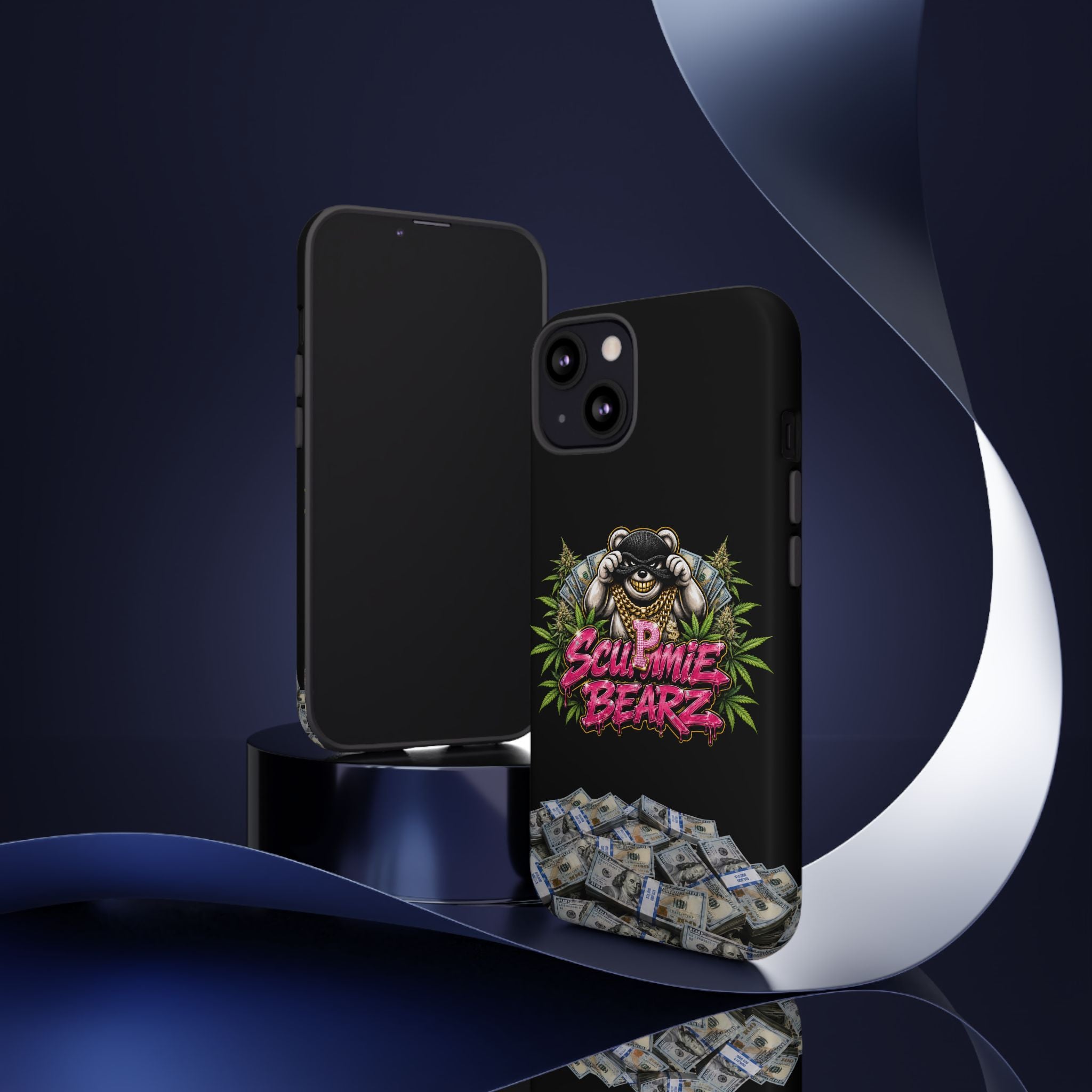 SCUMMIEBEARZ P.M.W. (P***y Money Weed) Logo Tough Cases