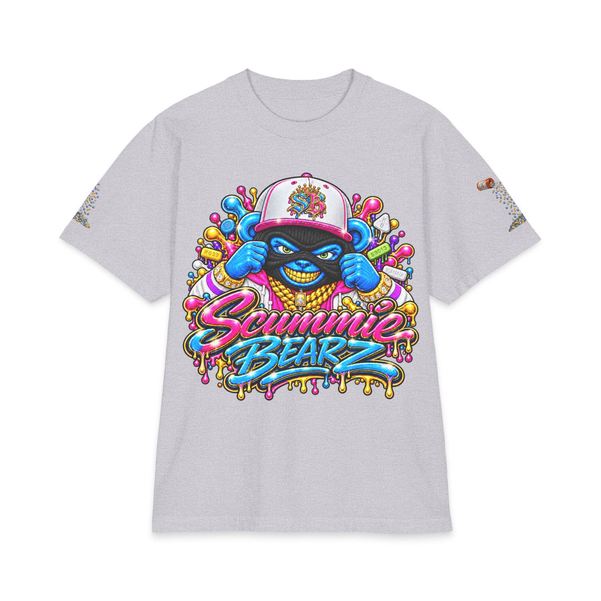 Get Your Mind Right — Multicolor Remix | SCUMMIEBEARZ™ Shaka Wear Heavyweight Tee