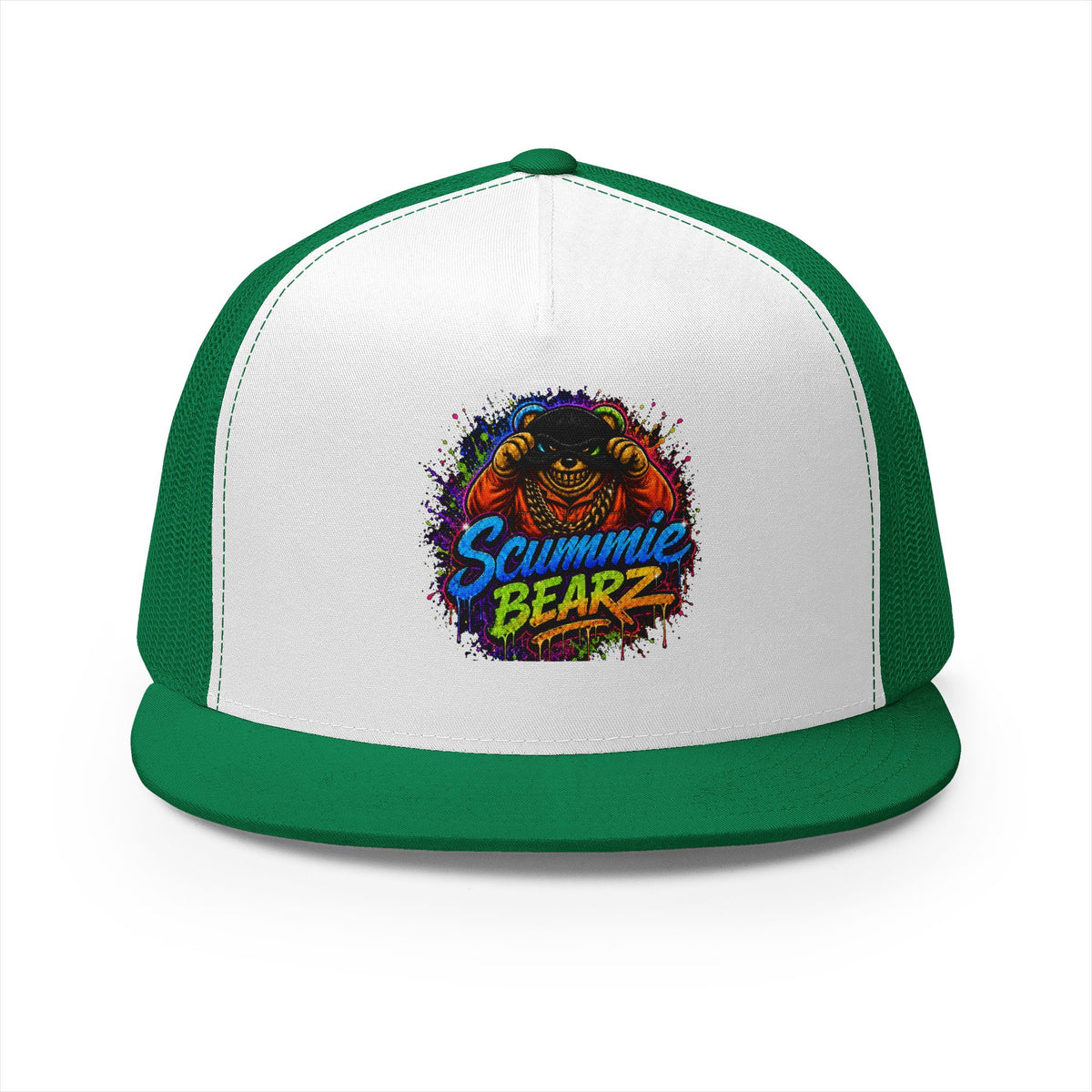 5 Panel Trucker Cap-RAINBOW MASK LOGO-SCUMMIEBEARZ™