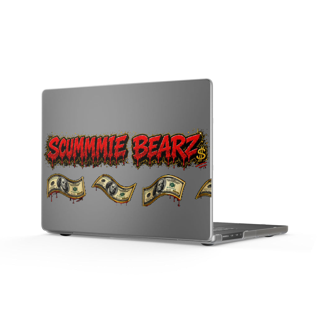 Matte MacBook Cases-RED MONEY LOGO-SCUMMIEBEARZ™