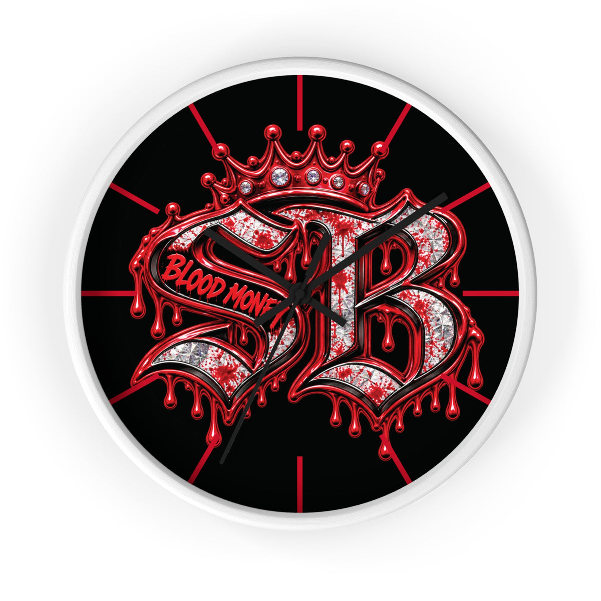 Wall Clock-BLOOD MONEY SB LOGO-SCUMMIEBEARZ™️