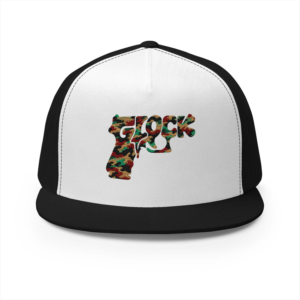 5 Panel Trucker Cap-CAMOUFLAGE GLOCK LOGO-SCUMMIEBEARZ™️