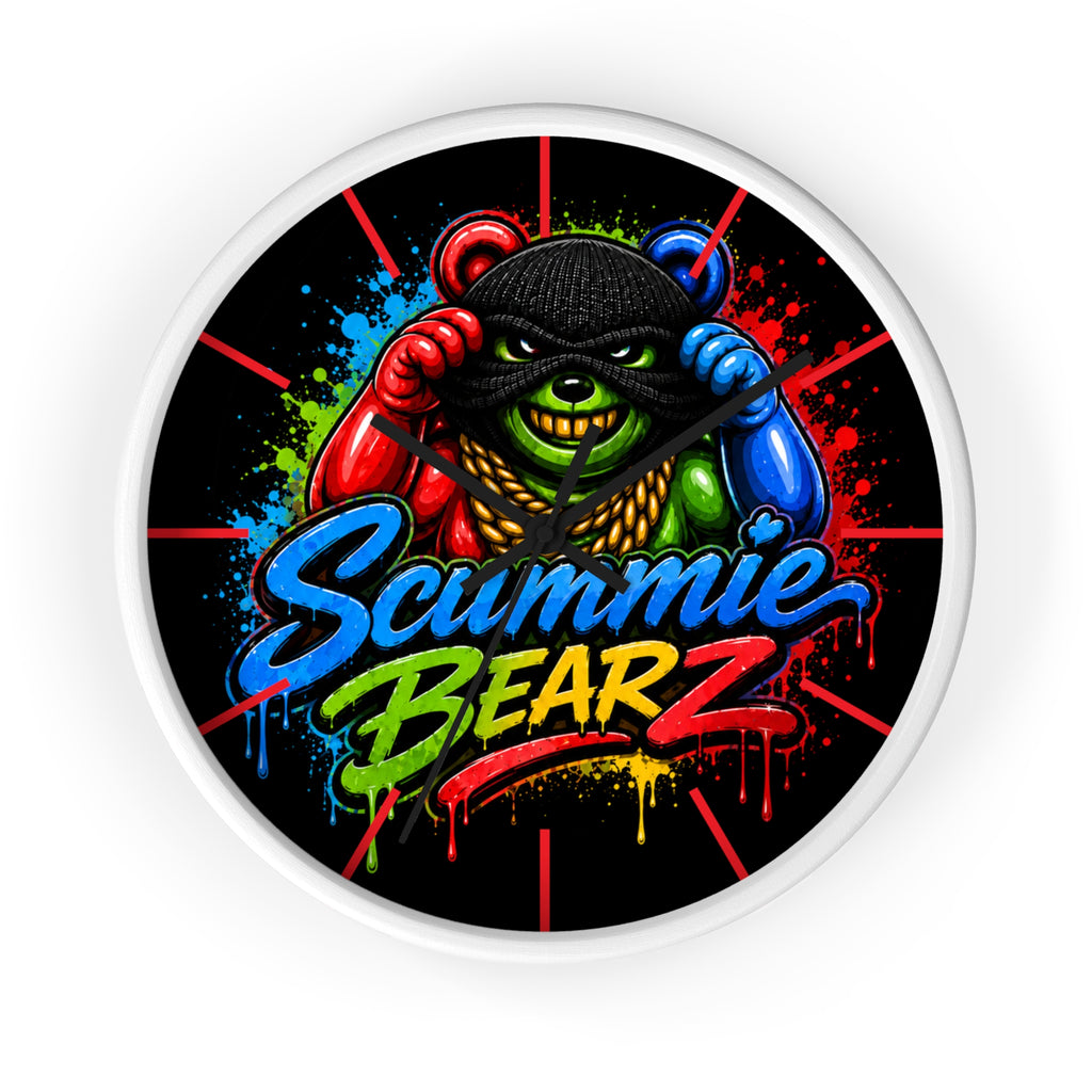 Wall Clock-RAINBOW MASK LOGO-SCUMMIEBEARZ™️