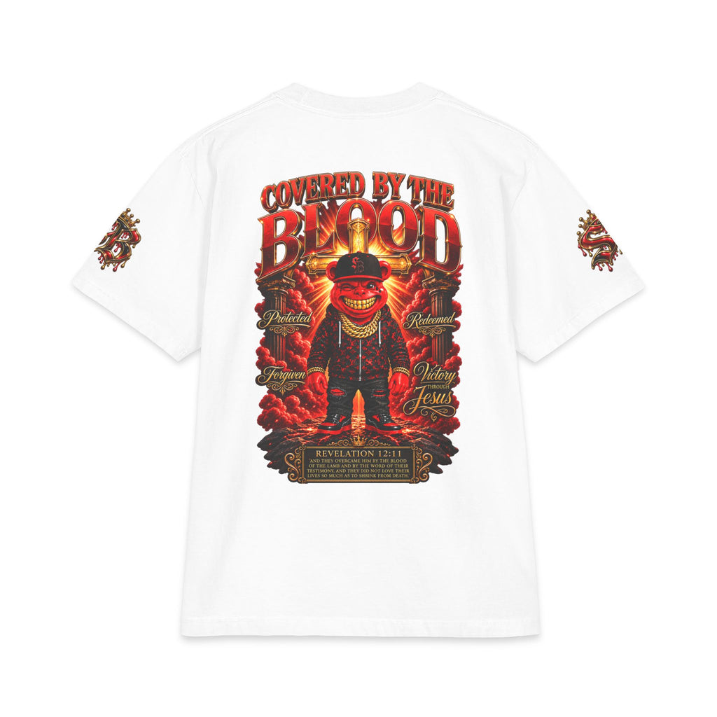 Covered by the Blood | SCUMMIEBEARZ™ Shaka Wear Heavyweight Tee