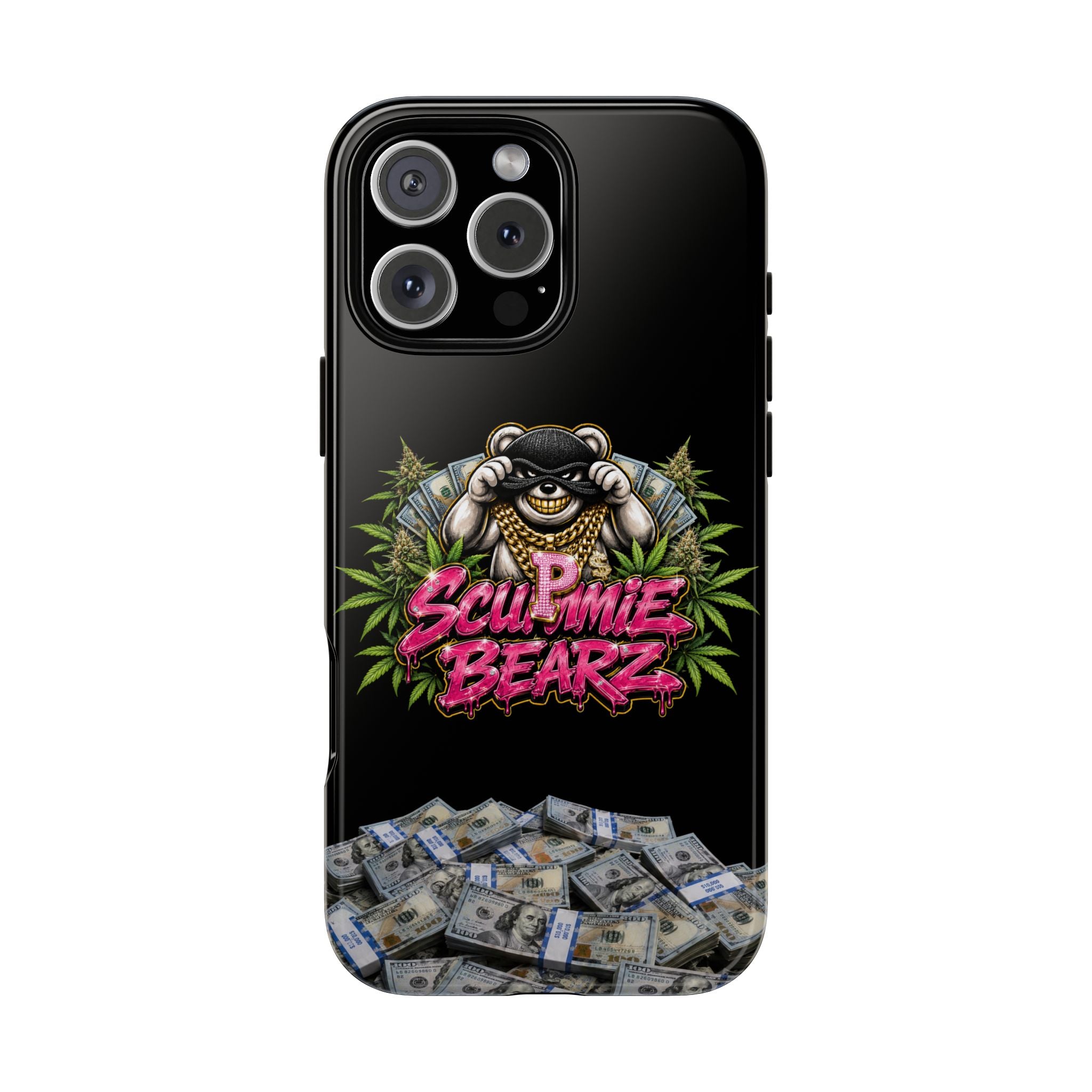 SCUMMIEBEARZ P.M.W. (P***y Money Weed) Logo Tough Cases