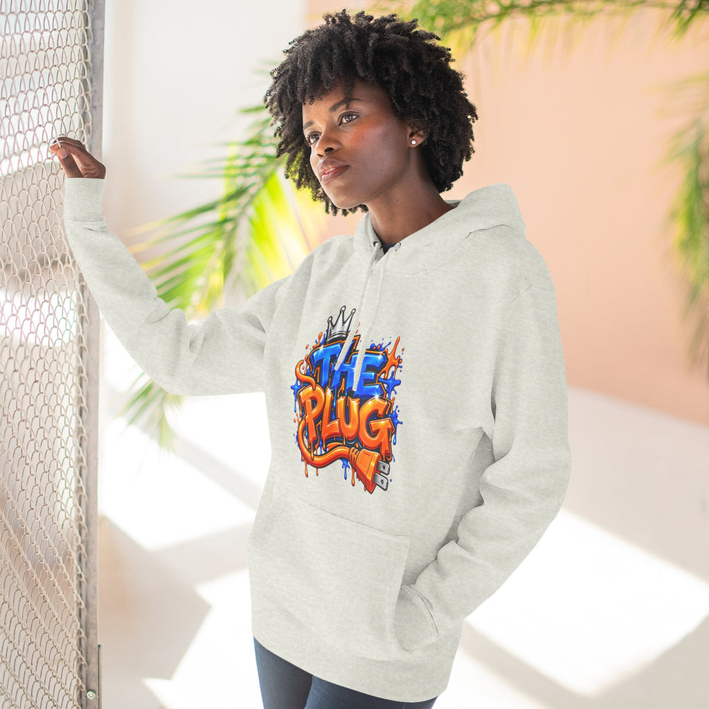 Three-Panel Fleece Hoodie-THE PLUG-SCUMMIEBEARZ™️