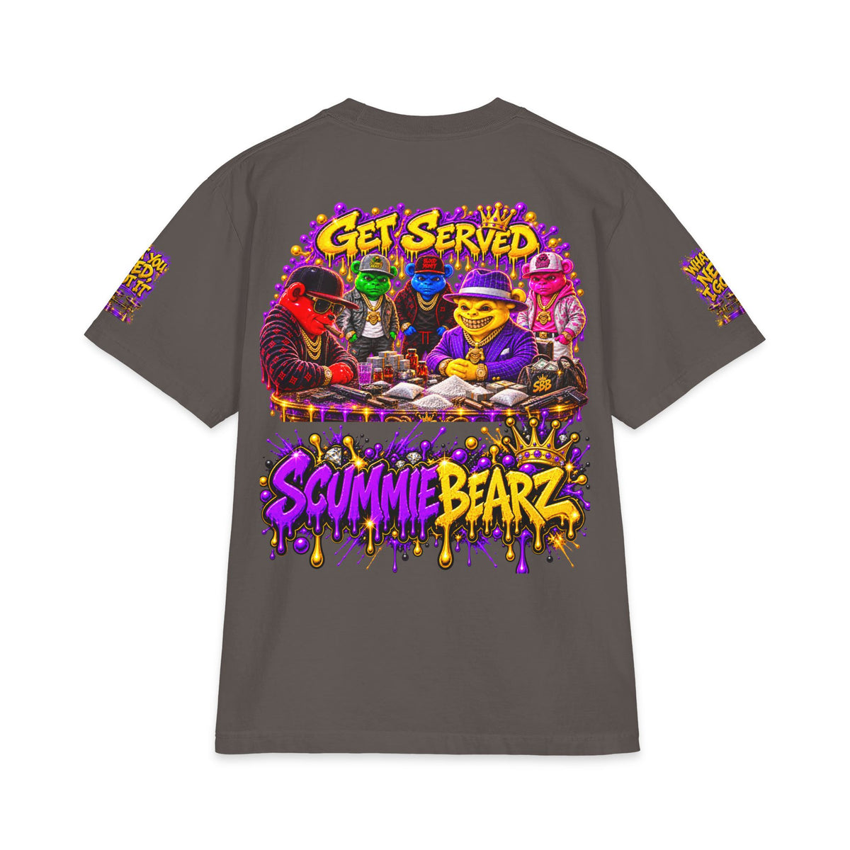 Get Served Trap House Edition | SCUMMIEBEARZ™ Shaka Wear Heavyweight Tee
