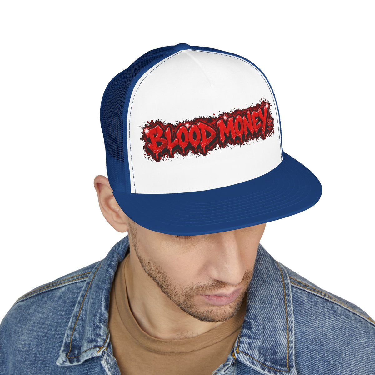 5 Panel Trucker Cap-BLOOD MONEY-SCUMMIEBEARZ™