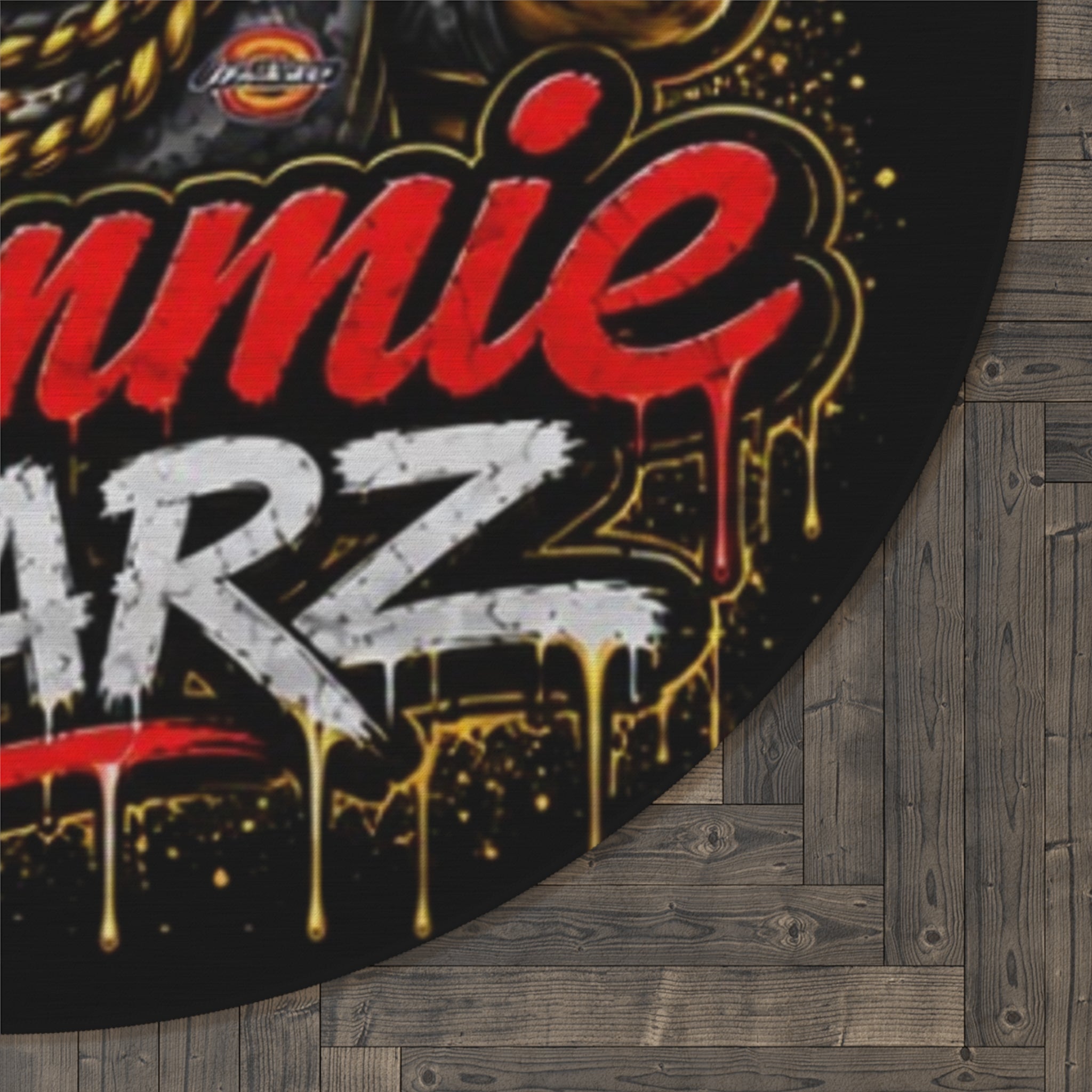 SCUMMIEBEARZ🔴Red Remix Round Rug