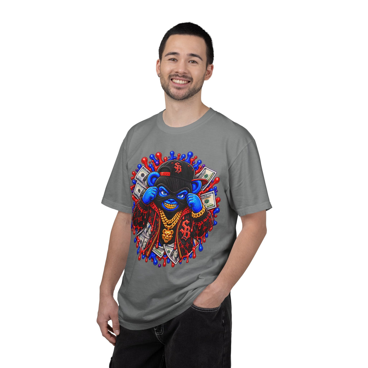 Unisex Garment-Dyed T-shirt-GET SERVED-SCUMMIEBEARZ™️