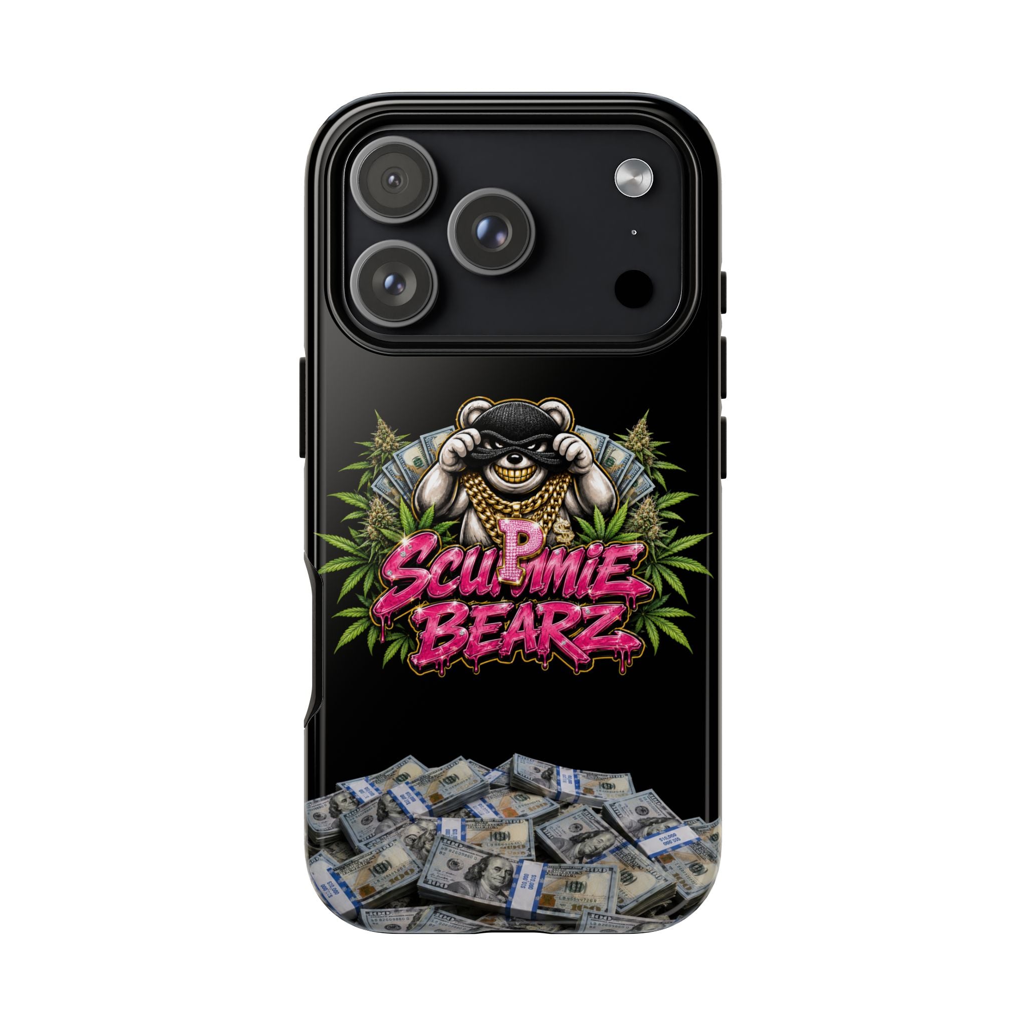 SCUMMIEBEARZ P.M.W. (P***y Money Weed) Logo Tough Cases