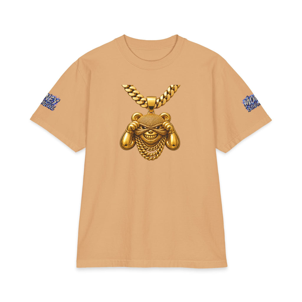 Money Is The Motive Gold Pendant | SCUMMIEBEARZ™ Shaka Wear Heavyweight Tee