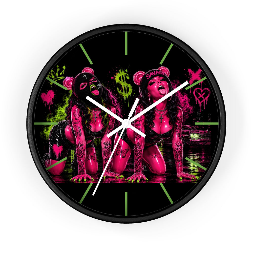 Wall Clock-Sexy But Savage Duo-SCUMMIEBEARZ™️