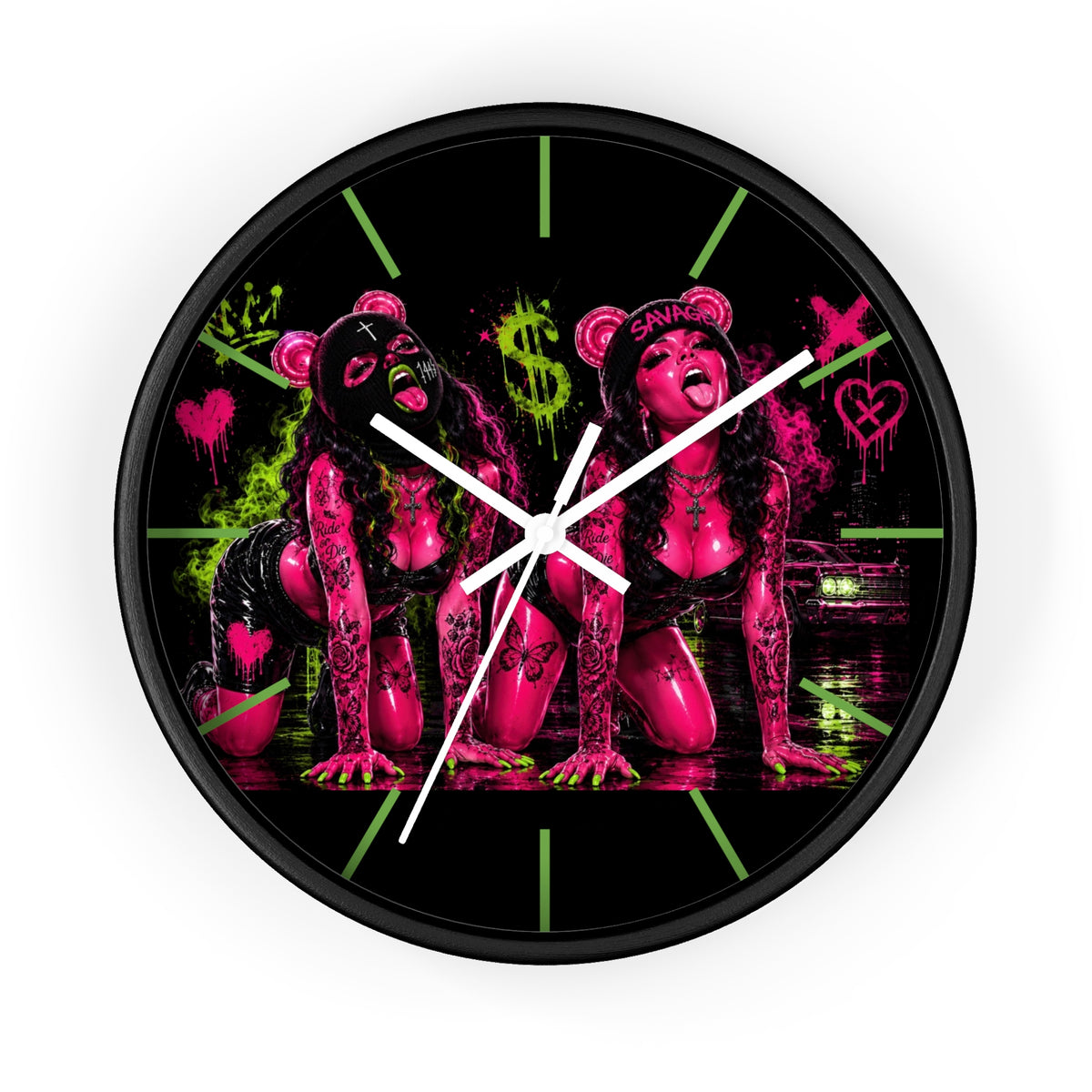 Wall Clock-Sexy But Savage Duo-SCUMMIEBEARZ™️