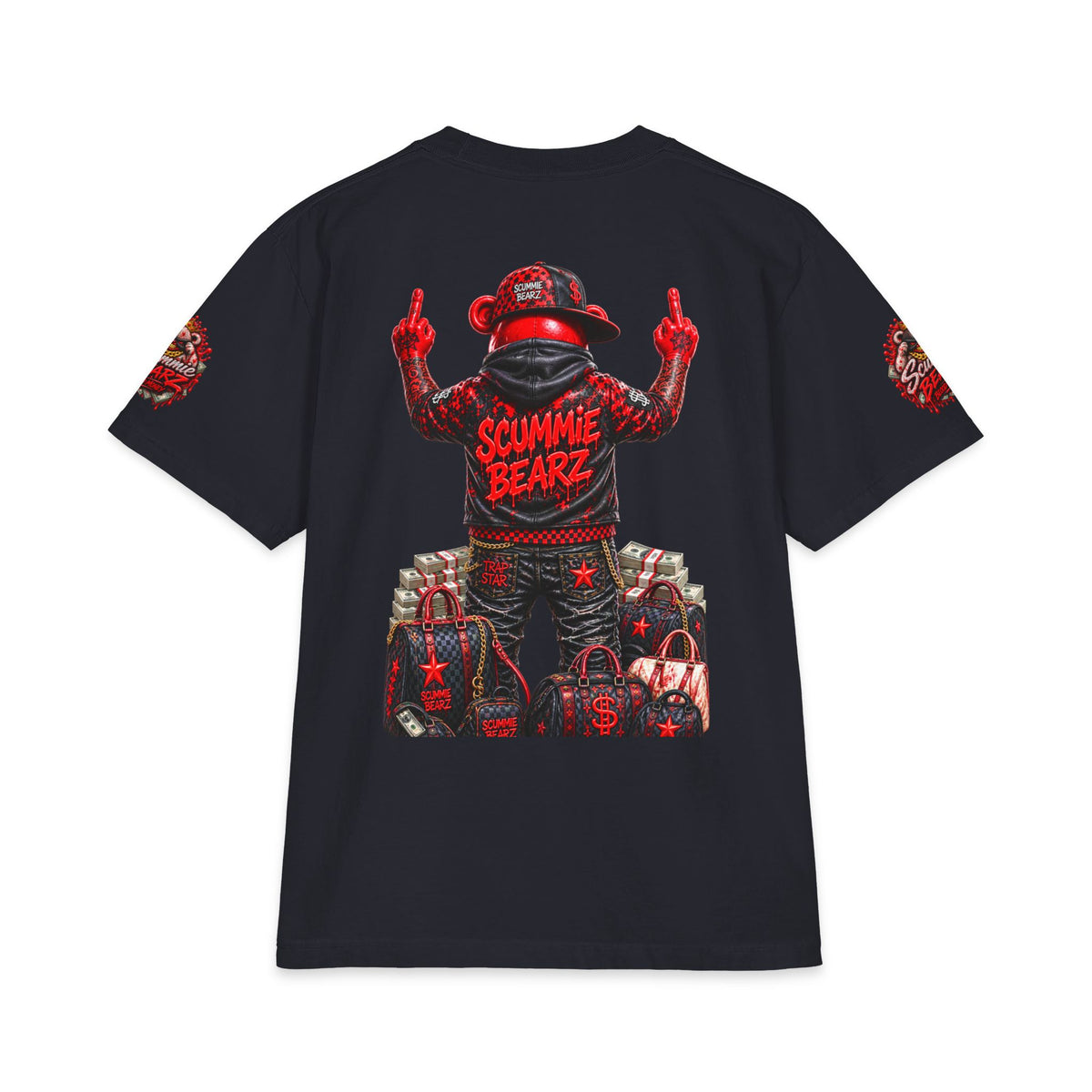 Red Draco | SCUMMIEBEARZ™ Shaka Wear Heavyweight Tee