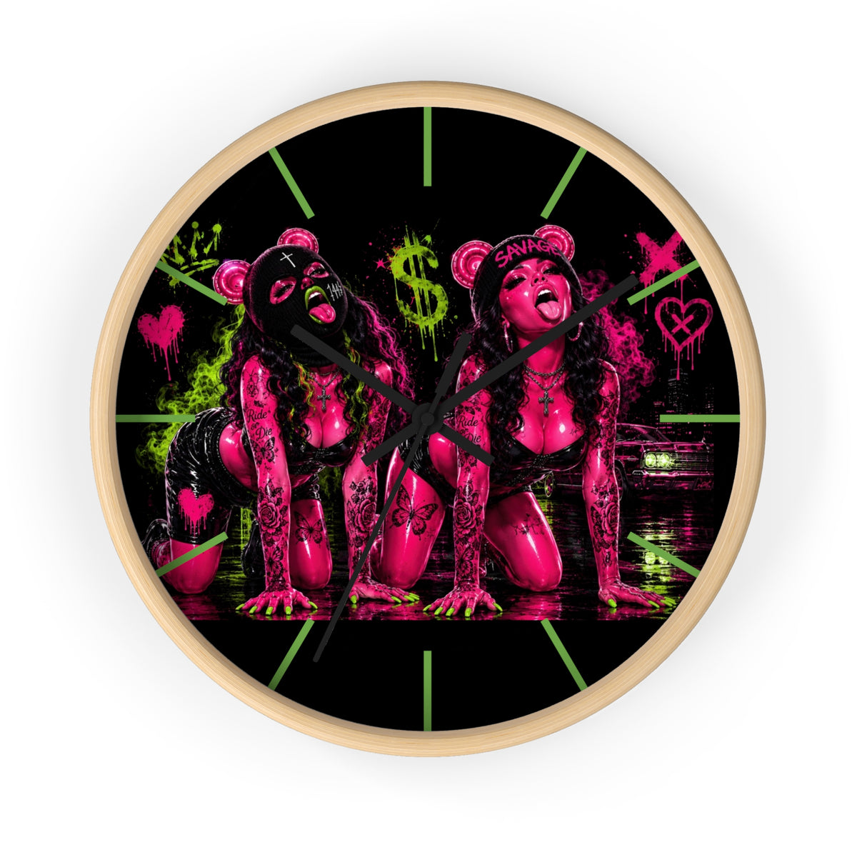 Wall Clock-Sexy But Savage Duo-SCUMMIEBEARZ™️