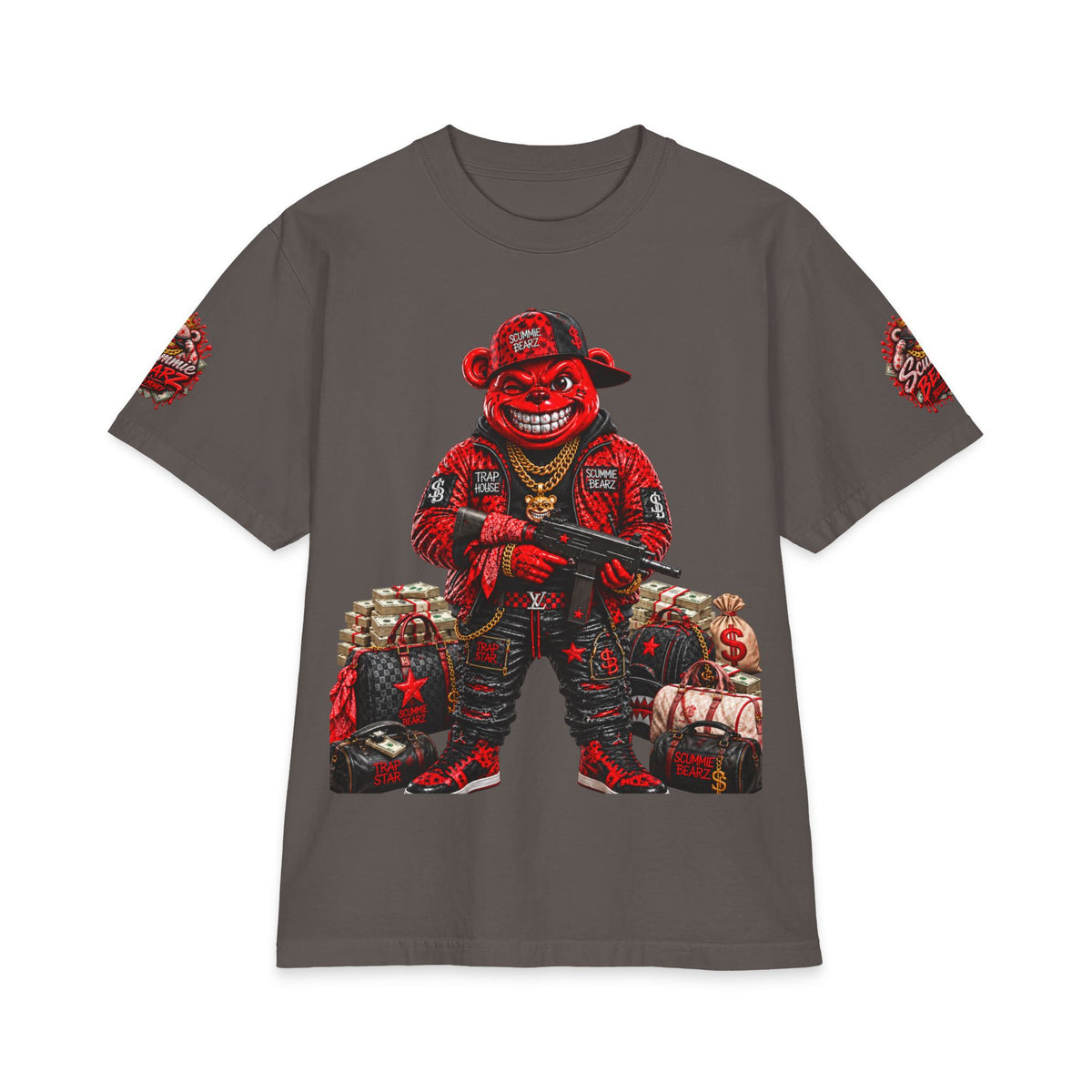 Red Draco | SCUMMIEBEARZ™ Shaka Wear Heavyweight Tee