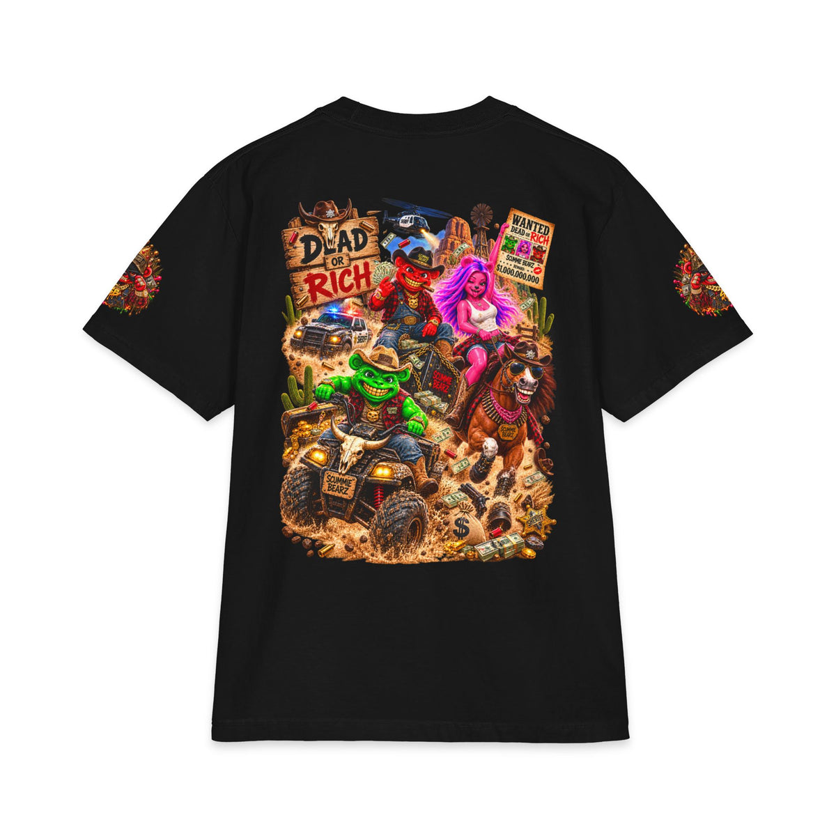 Dead Rich | SCUMMIEBEARZ™ Shaka Wear Heavyweight Tee