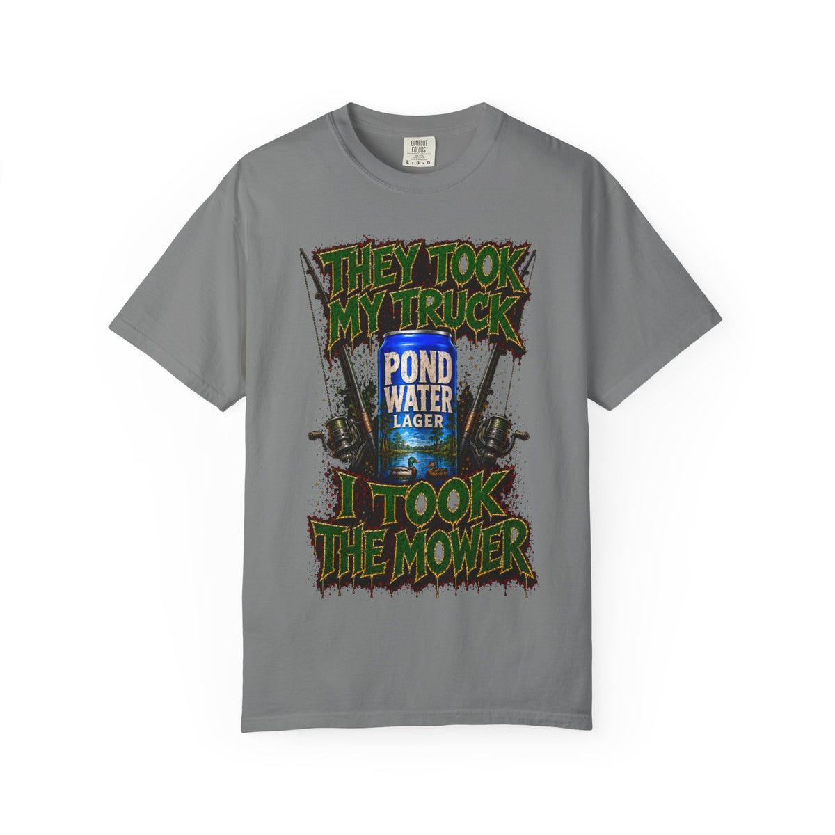 Unisex Garment-Dyed T-shirt- pond water mydaileys ininpound-SCUMMIEBEARZ™