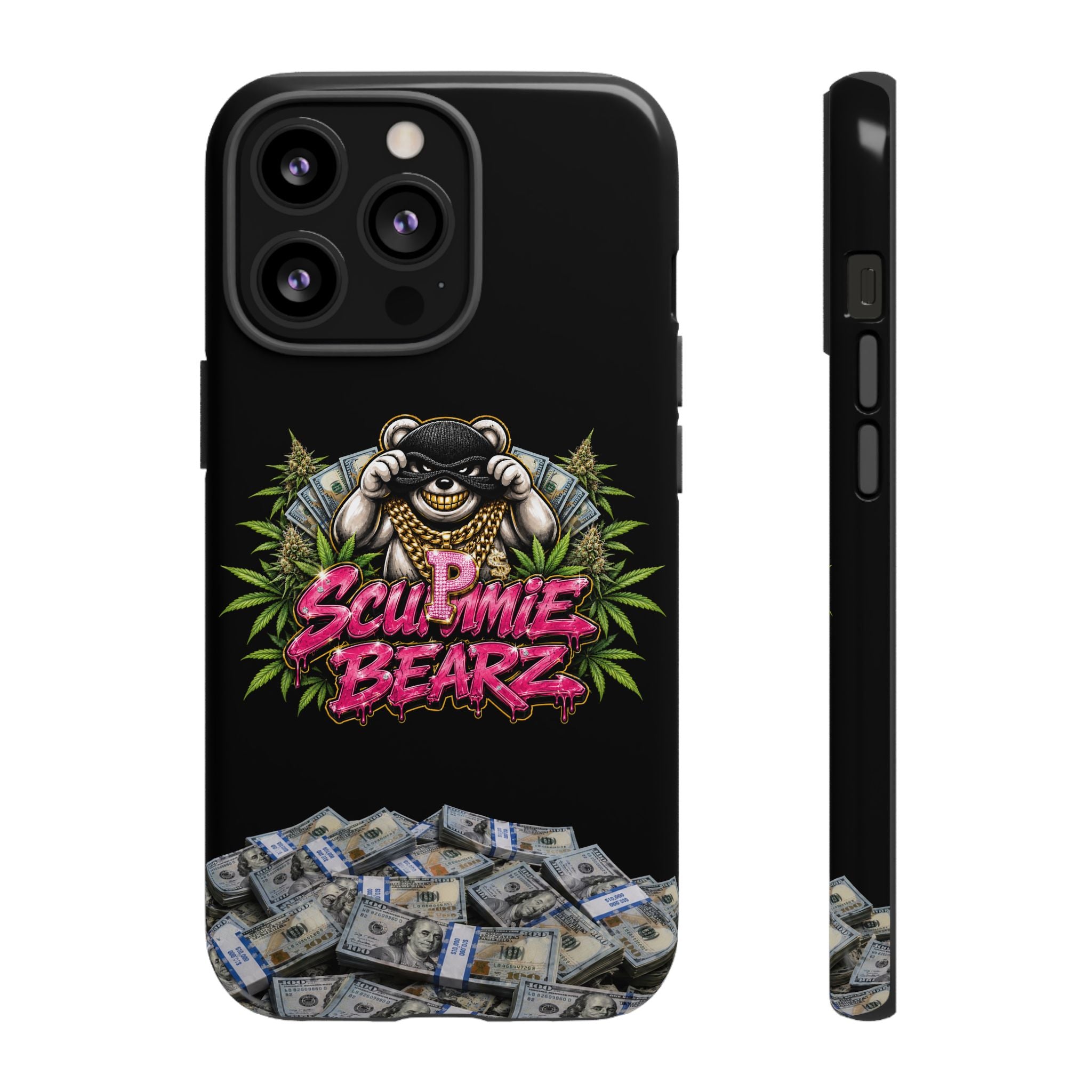 SCUMMIEBEARZ P.M.W. (P***y Money Weed) Logo Tough Cases