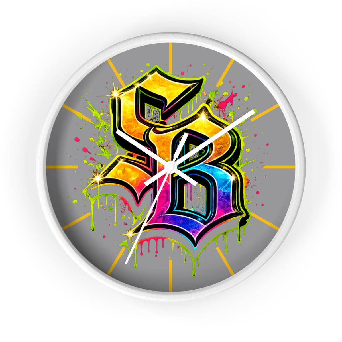 Wall clock-RAINBOW SB LOGO-SCUMMIEBEARZ™️