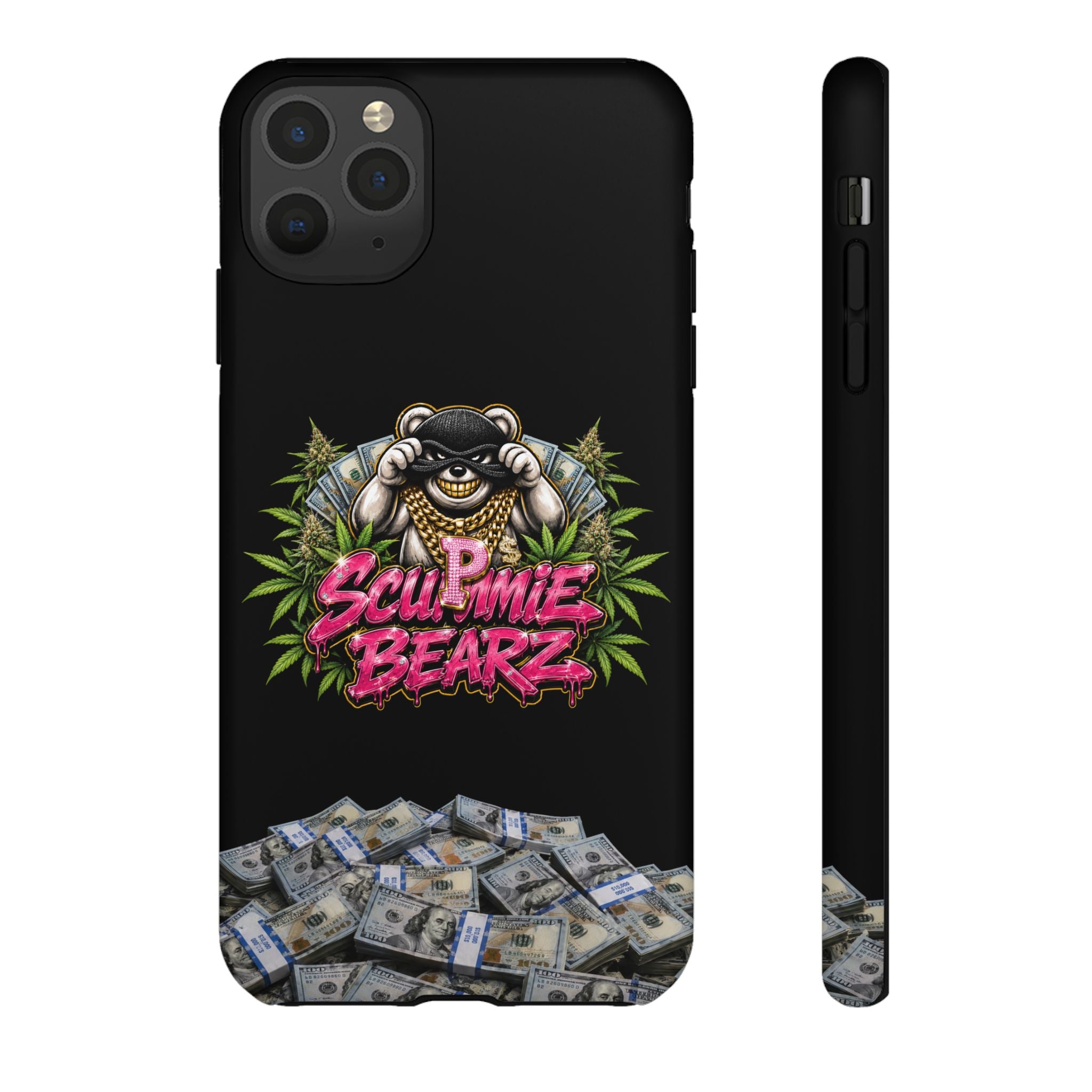 SCUMMIEBEARZ P.M.W. (P***y Money Weed) Logo Tough Cases