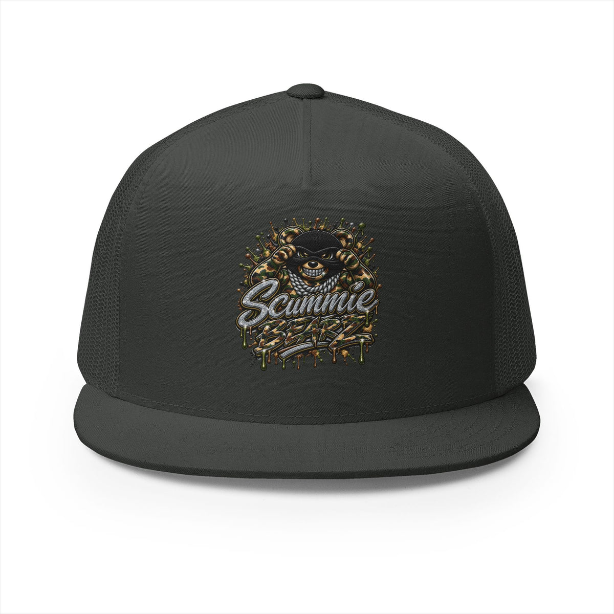 5 Panel Trucker CAP-CAMOUFLAGE MASK LOGO-SCUMMIEBEARZ™