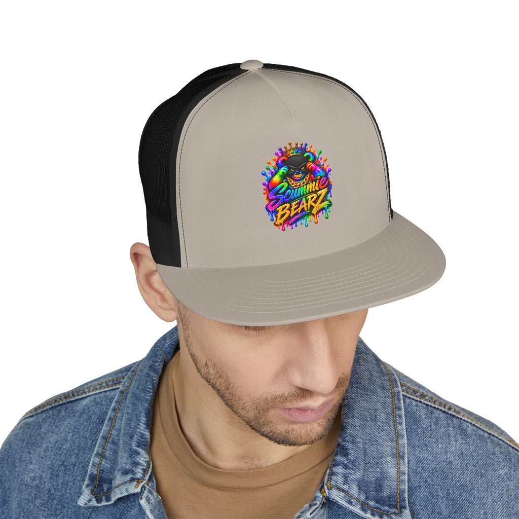 5 Panel Trucker Cap-RAINBOW MASK LOGO-SCUMMIEBEARZ™