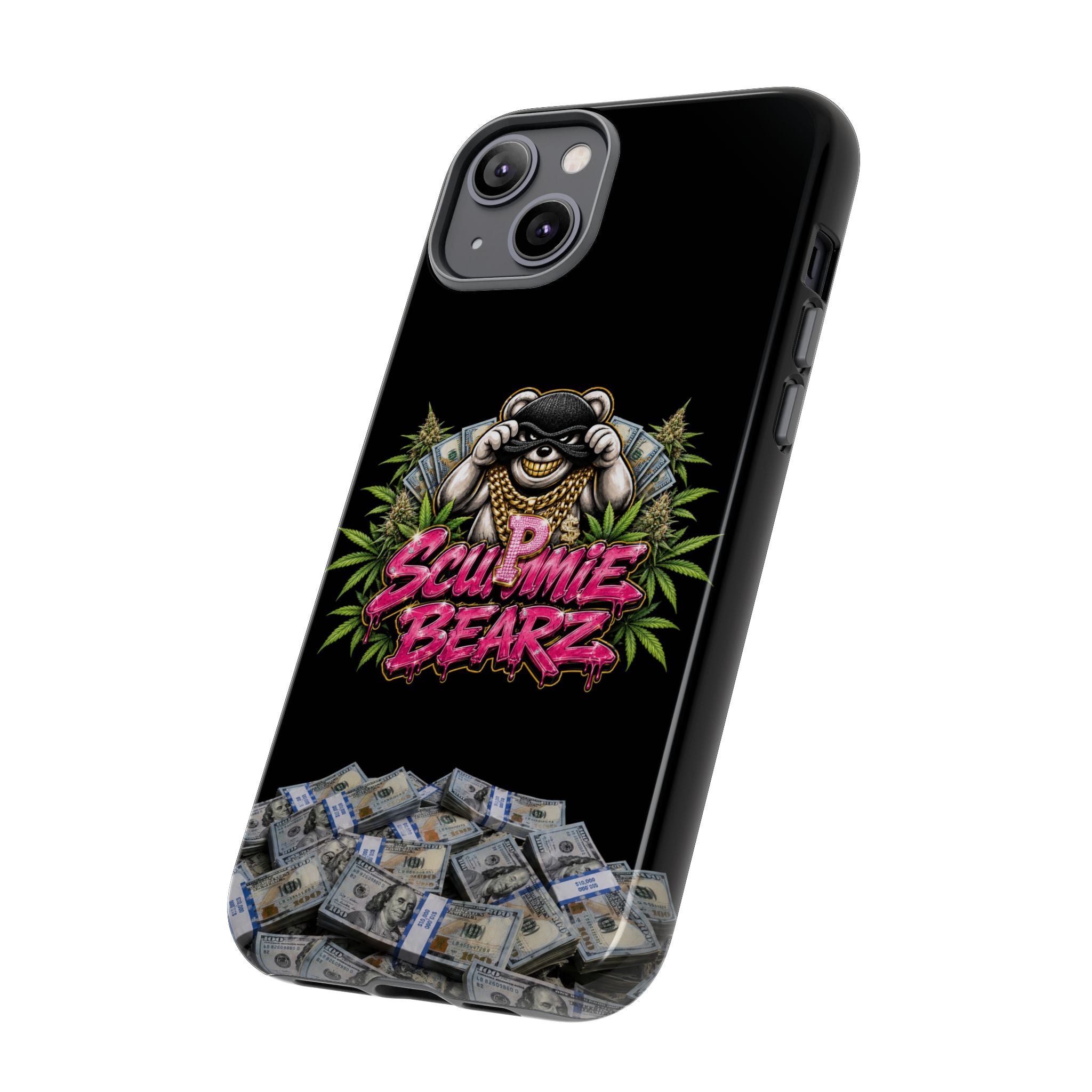 SCUMMIEBEARZ P.M.W. (P***y Money Weed) Logo Tough Cases