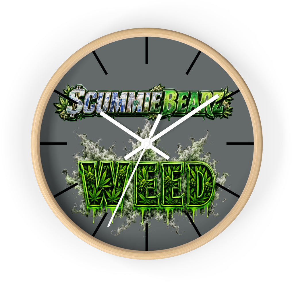 Wall Clock-weed -SCUMMIEBEARZ™️