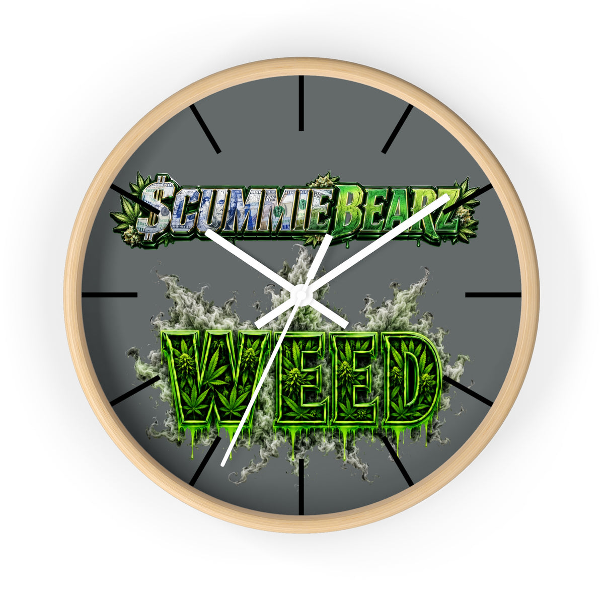 Wall Clock-weed -SCUMMIEBEARZ™️