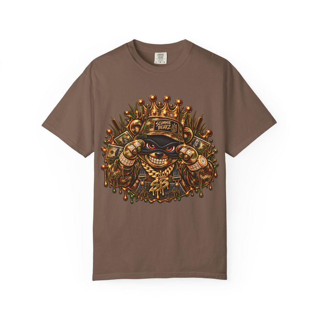 Unisex Garment-Dyed T-shirt-HILLBILLY CAMO GLOCK -SCUMMIEBEARZ™
