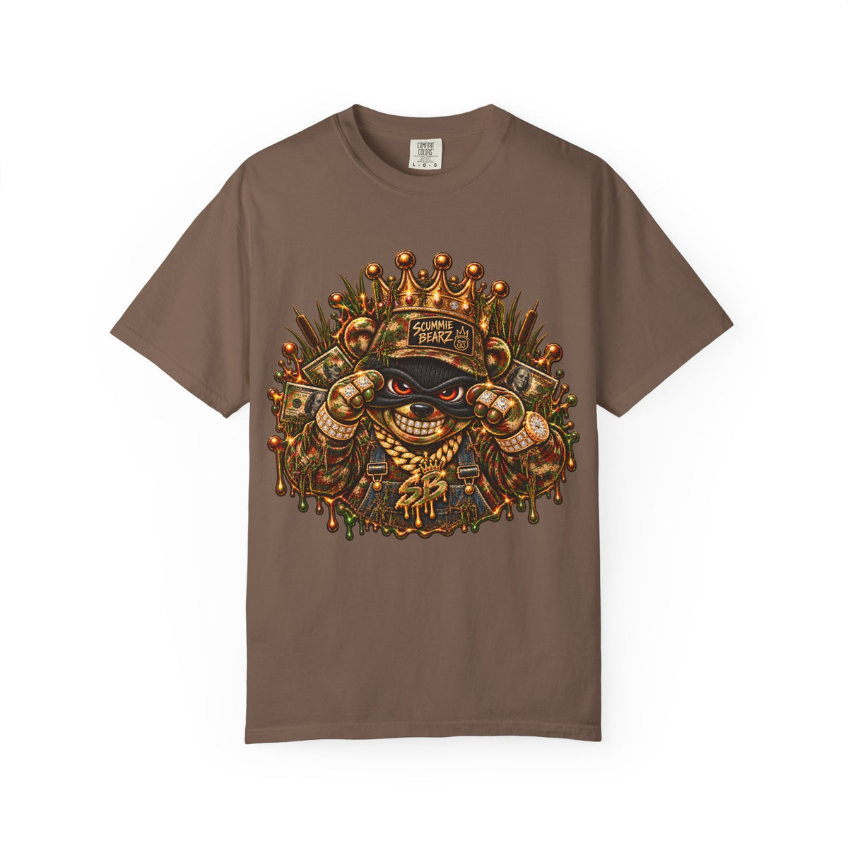 Unisex Garment-Dyed T-shirt-HILLBILLY CAMO GLOCK -SCUMMIEBEARZ™