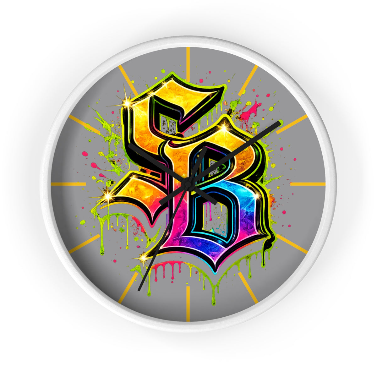 Wall clock-RAINBOW SB LOGO-SCUMMIEBEARZ™️