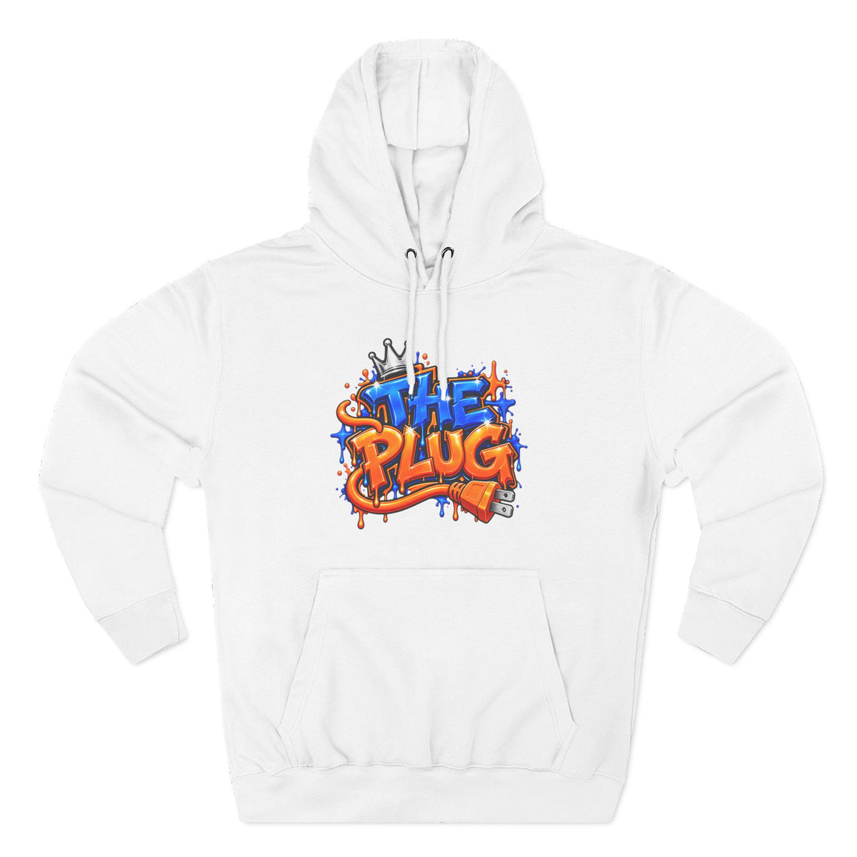 Three-Panel Fleece Hoodie-THE PLUG-SCUMMIEBEARZ™️