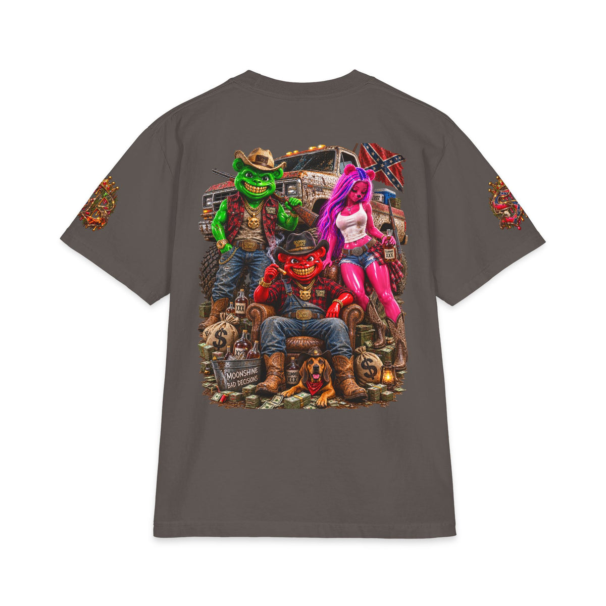The Three Untryamigos | SCUMMIEBEARZ™ Shaka Wear Heavyweight Tee