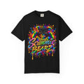 Unisex Garment-Dyed T-shirt-RAINBOW MASK LOGO GLOCK SB CROWN LOGO-SCUMMIEBEARZ™