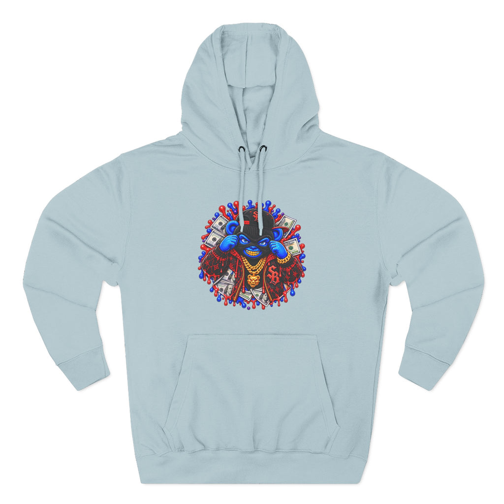 Three-Panel Fleece Hoodie-GET SERVED-SCUMMIEBEARZ™️