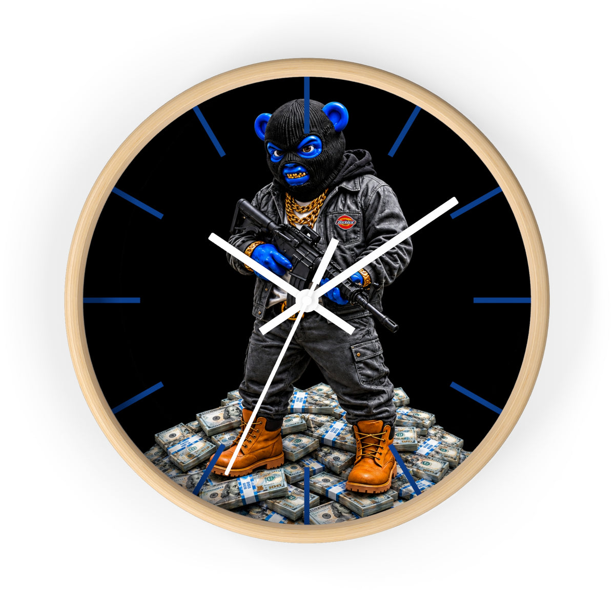 Wall Clock-PAPER CHASER-SCUMMIEBEARZ™️